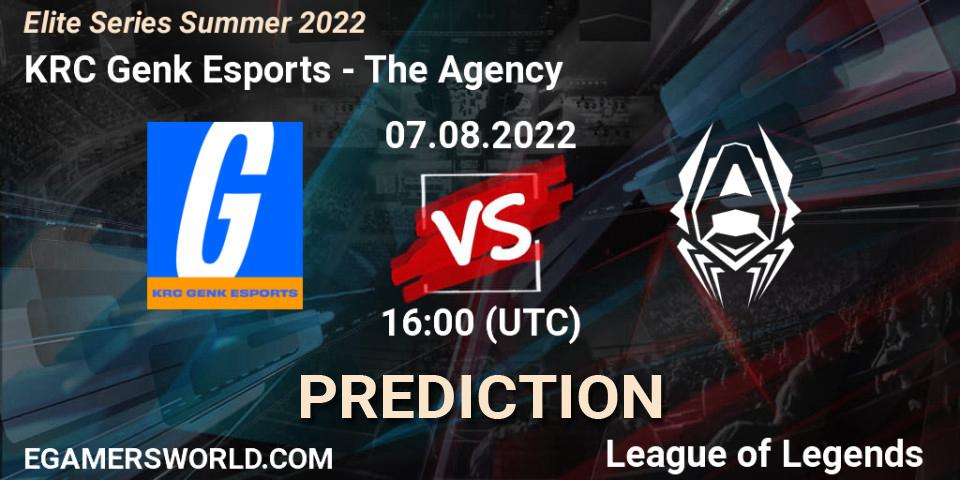 KRC Genk Esports - The Agency: Maç tahminleri. 07.08.22, LoL, Elite Series Summer 2022
