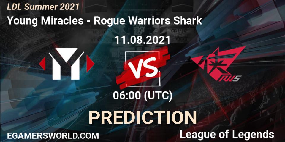 Young Miracles - Rogue Warriors Shark: Maç tahminleri. 11.08.2021 at 06:00, LoL, LDL Summer 2021
