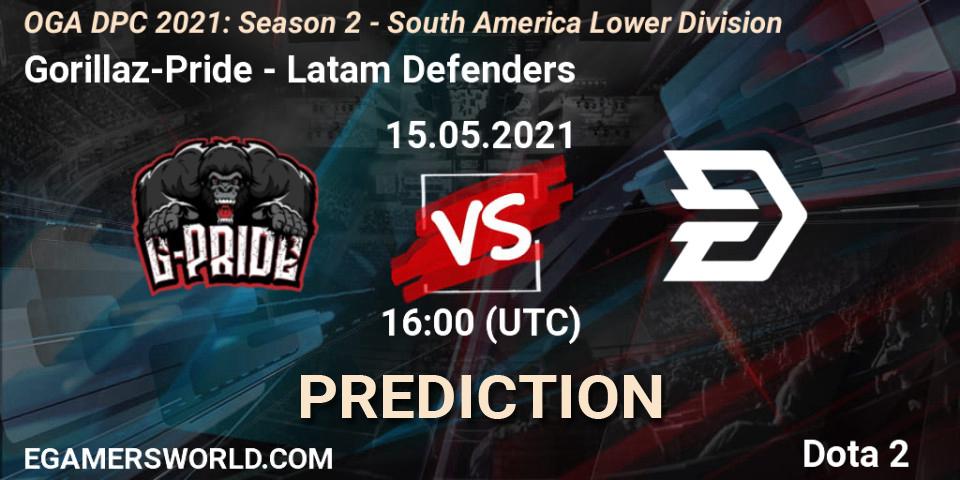 Gorillaz-Pride - Latam Defenders: Maç tahminleri. 15.05.2021 at 16:00, Dota 2, OGA DPC 2021: Season 2 - South America Lower Division 