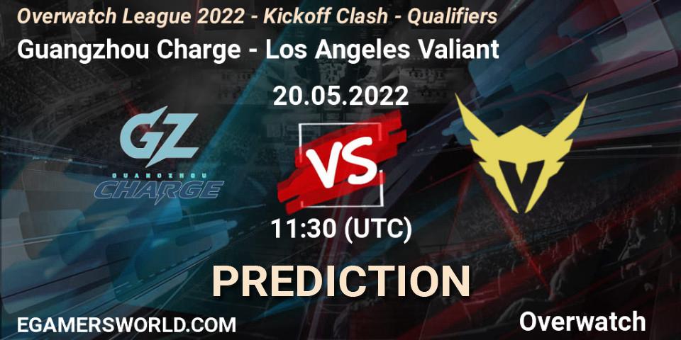 Guangzhou Charge - Los Angeles Valiant: Maç tahminleri. 20.05.2022 at 11:30, Overwatch, Overwatch League 2022 - Kickoff Clash - Qualifiers
