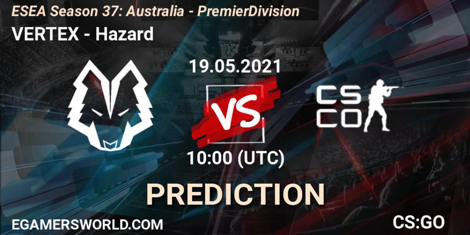 VERTEX - Hazard: Maç tahminleri. 19.05.2021 at 10:00, Counter-Strike (CS2), ESEA Season 37: Australia - Premier Division