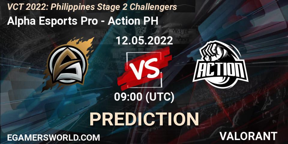 Alpha Esports Pro - Action PH: Maç tahminleri. 12.05.2022 at 09:45, VALORANT, VCT 2022: Philippines Stage 2 Challengers