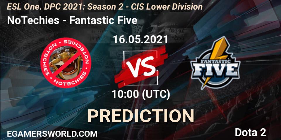 NoTechies - Fantastic Five: Maç tahminleri. 16.05.2021 at 09:57, Dota 2, ESL One. DPC 2021: Season 2 - CIS Lower Division