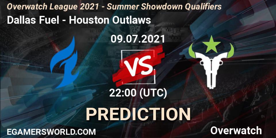 Dallas Fuel - Houston Outlaws: Maç tahminleri. 09.07.21, Overwatch, Overwatch League 2021 - Summer Showdown Qualifiers