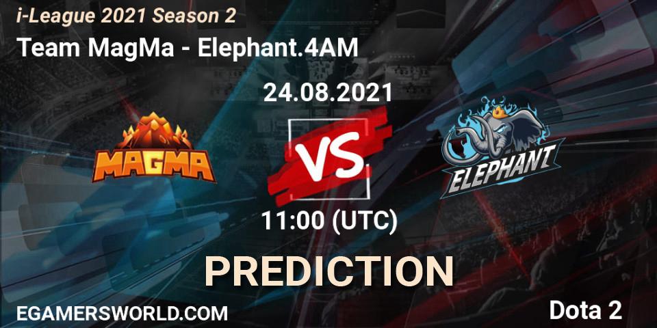 Team MagMa - Elephant.4AM: Maç tahminleri. 24.08.2021 at 10:38, Dota 2, i-League 2021 Season 2