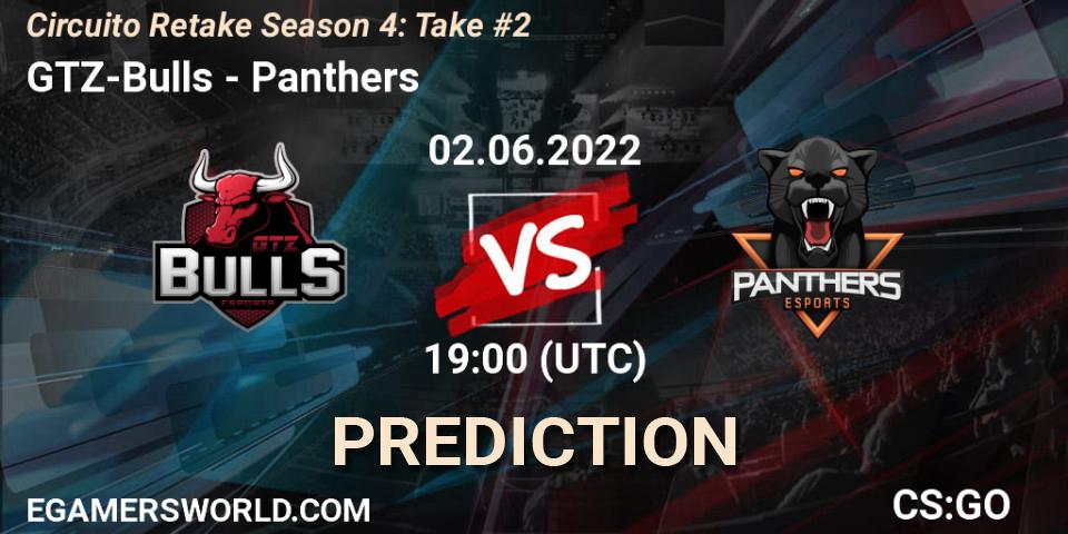 GTZ-Bulls - Panthers: Maç tahminleri. 02.06.2022 at 19:00, Counter-Strike (CS2), Circuito Retake Season 4: Take #2