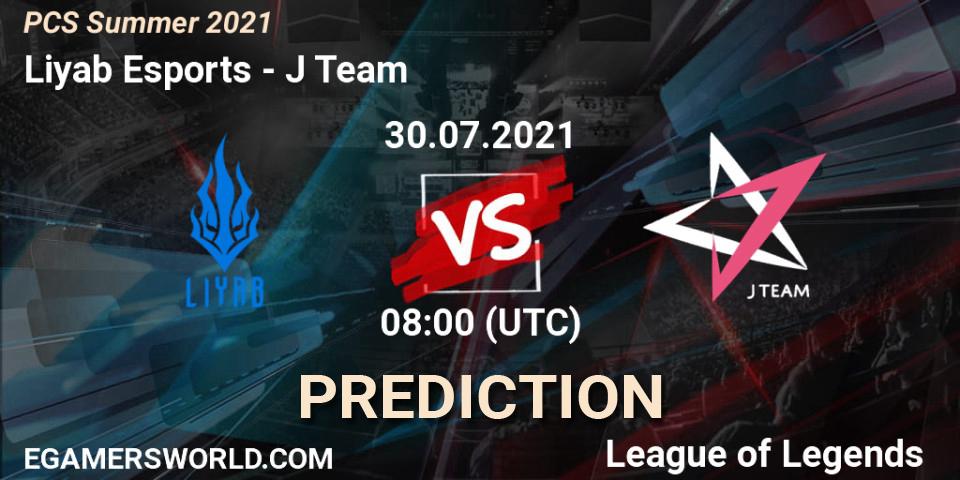 Liyab Esports - J Team: Maç tahminleri. 30.07.2021 at 08:00, LoL, PCS Summer 2021