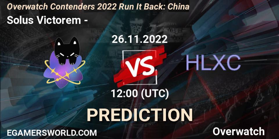 Solus Victorem - 荷兰小车: Maç tahminleri. 26.11.22, Overwatch, Overwatch Contenders 2022 Run It Back: China