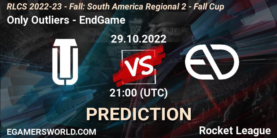 Only Outliers - EndGame: Maç tahminleri. 29.10.2022 at 21:00, Rocket League, RLCS 2022-23 - Fall: South America Regional 2 - Fall Cup