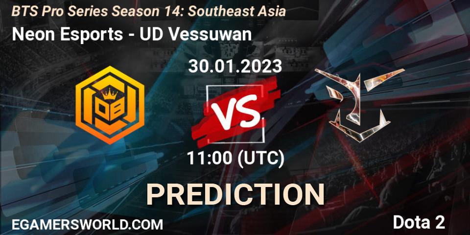 Neon Esports - UD Vessuwan: Maç tahminleri. 30.01.23, Dota 2, BTS Pro Series Season 14: Southeast Asia
