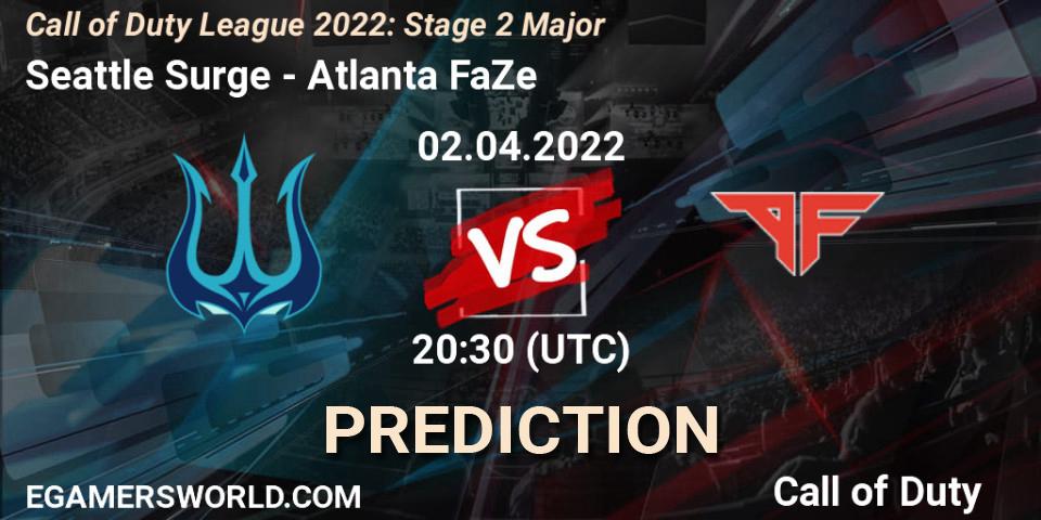 Seattle Surge - Atlanta FaZe: Maç tahminleri. 02.04.22, Call of Duty, Call of Duty League 2022: Stage 2 Major