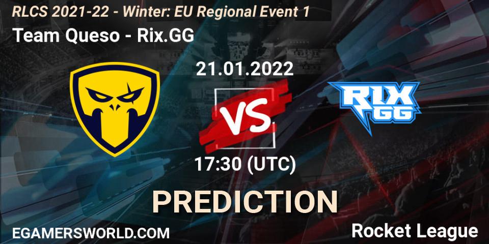 Team Queso - Rix.GG: Maç tahminleri. 21.01.2022 at 17:30, Rocket League, RLCS 2021-22 - Winter: EU Regional Event 1