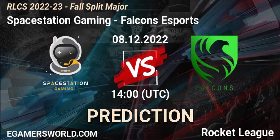 Spacestation Gaming - Falcons Esports: Maç tahminleri. 08.12.2022 at 14:15, Rocket League, RLCS 2022-23 - Fall Split Major