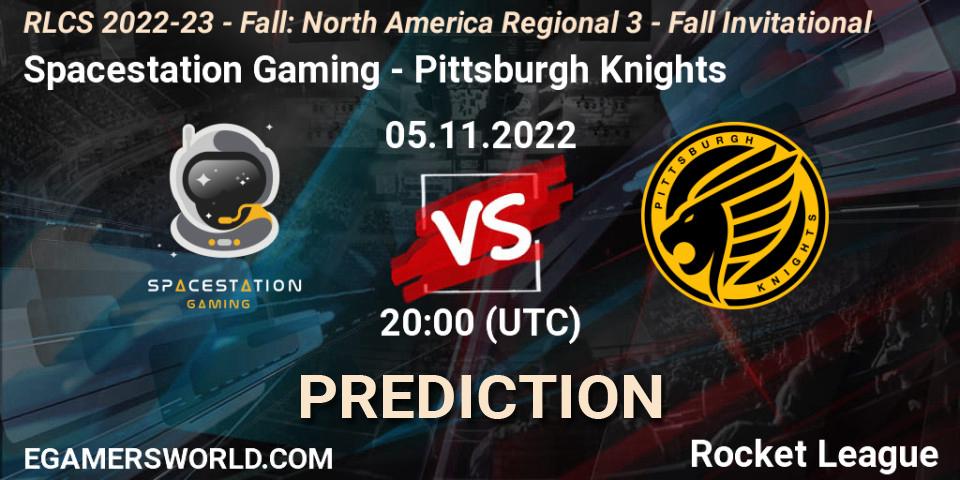 Spacestation Gaming - Pittsburgh Knights: Maç tahminleri. 05.11.2022 at 19:50, Rocket League, RLCS 2022-23 - Fall: North America Regional 3 - Fall Invitational