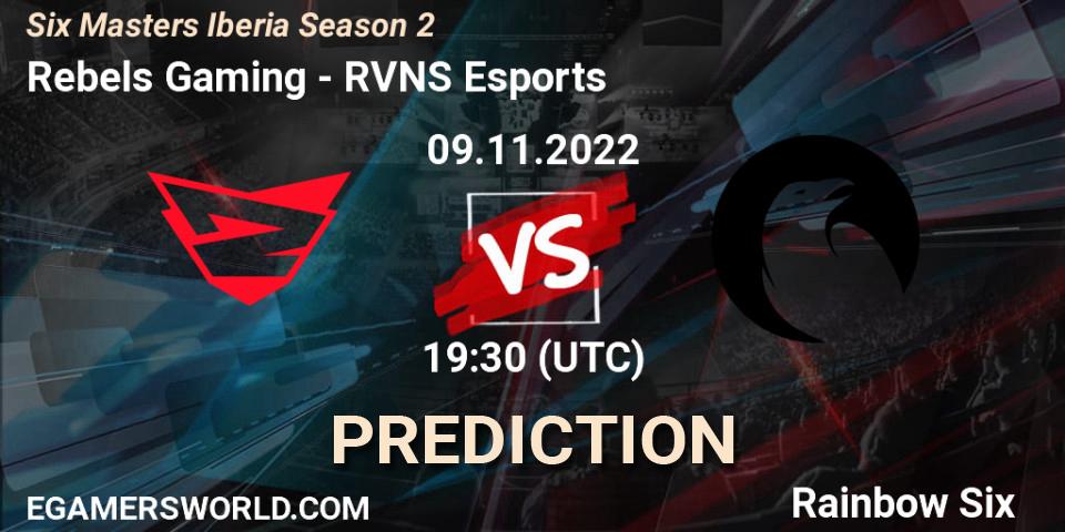 Rebels Gaming - RVNS Esports: Maç tahminleri. 09.11.2022 at 19:30, Rainbow Six, Six Masters Iberia Season 2