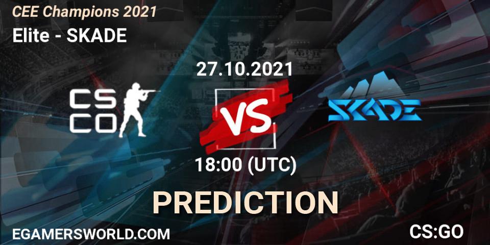 Elite - SKADE: Maç tahminleri. 27.10.2021 at 18:00, Counter-Strike (CS2), CEE Champions 2021
