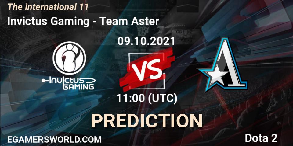Invictus Gaming - Team Aster: Maç tahminleri. 09.10.2021 at 12:09, Dota 2, The Internationa 2021