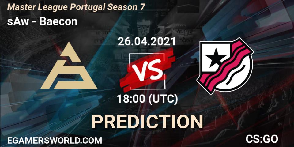 sAw - Baecon: Maç tahminleri. 26.04.2021 at 18:00, Counter-Strike (CS2), Master League Portugal Season 7