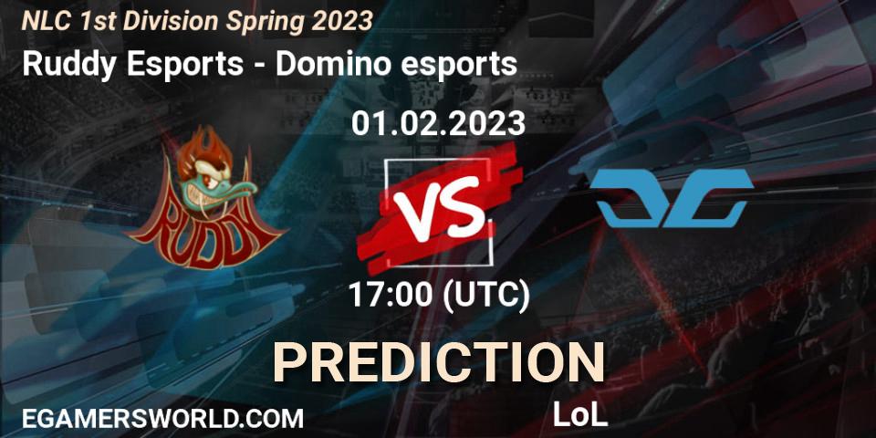 Ruddy Esports - Domino esports: Maç tahminleri. 01.02.23, LoL, NLC 1st Division Spring 2023