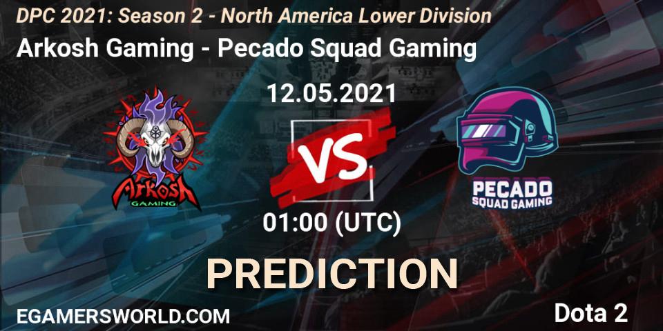 Arkosh Gaming - Pecado Squad Gaming: Maç tahminleri. 12.05.2021 at 01:05, Dota 2, DPC 2021: Season 2 - North America Lower Division