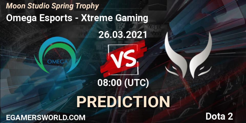 Omega Esports - Xtreme Gaming: Maç tahminleri. 26.03.2021 at 08:04, Dota 2, Moon Studio Spring Trophy