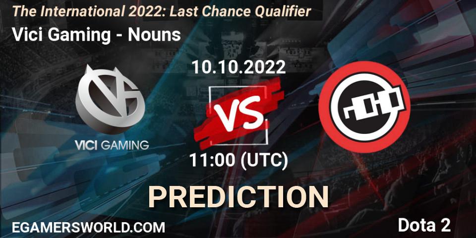 Vici Gaming - Nouns: Maç tahminleri. 10.10.2022 at 11:11, Dota 2, The International 2022: Last Chance Qualifier