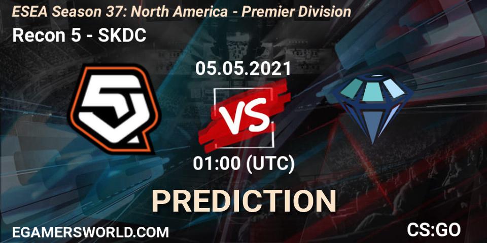 Recon 5 - SKDC: Maç tahminleri. 05.05.2021 at 01:00, Counter-Strike (CS2), ESEA Season 37: North America - Premier Division