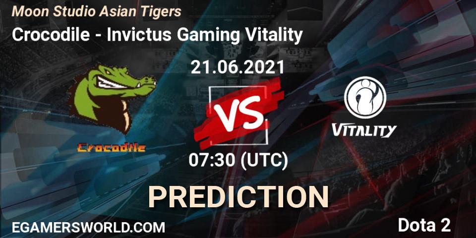 Crocodile - Invictus Gaming Vitality: Maç tahminleri. 21.06.2021 at 07:43, Dota 2, Moon Studio Asian Tigers