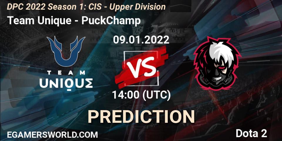 Team Unique - PuckChamp: Maç tahminleri. 09.01.2022 at 14:00, Dota 2, DPC 2022 Season 1: CIS - Upper Division