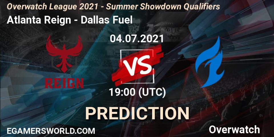 Atlanta Reign - Dallas Fuel: Maç tahminleri. 04.07.2021 at 19:00, Overwatch, Overwatch League 2021 - Summer Showdown Qualifiers