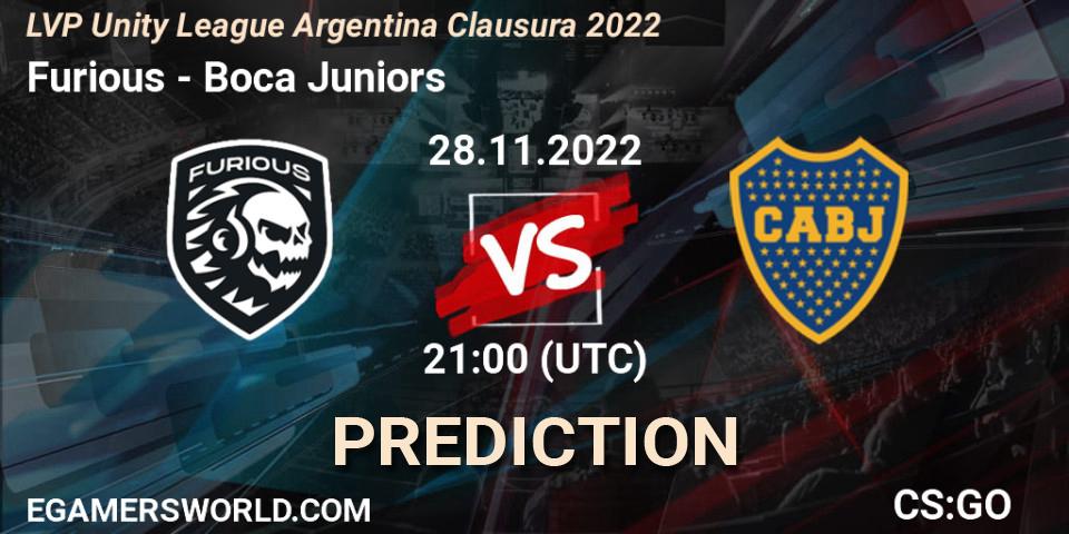 Furious - Boca Juniors: Maç tahminleri. 28.11.22, CS2 (CS:GO), LVP Unity League Argentina Clausura 2022