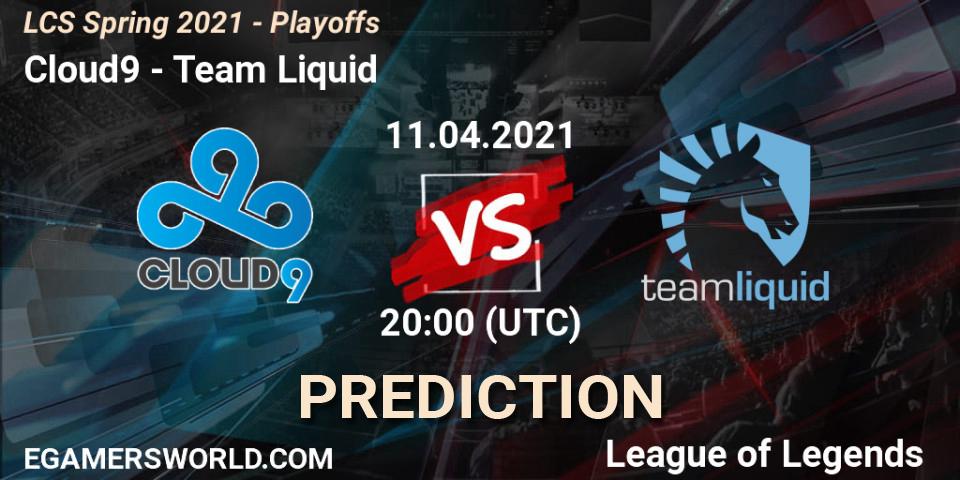 Cloud9 - Team Liquid: Maç tahminleri. 11.04.2021 at 20:00, LoL, LCS Spring 2021 - Playoffs