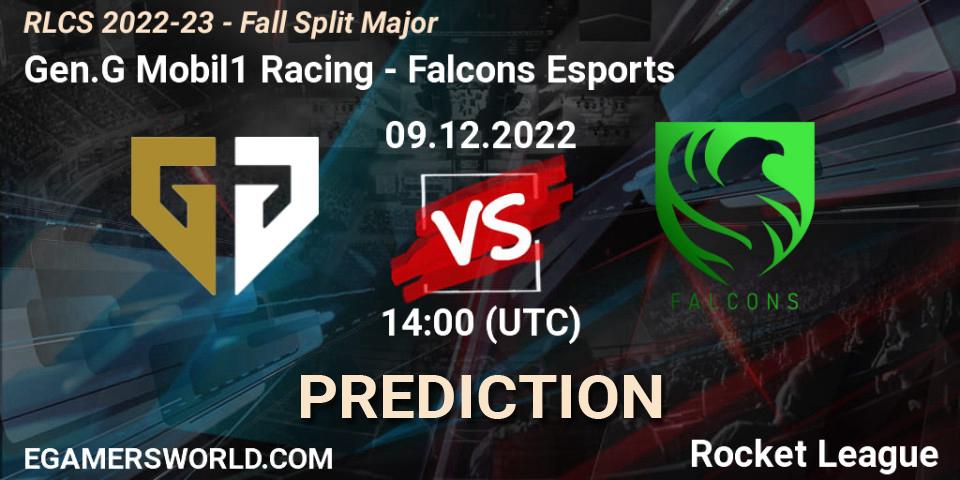 Gen.G Mobil1 Racing - Falcons Esports: Maç tahminleri. 09.12.22, Rocket League, RLCS 2022-23 - Fall Split Major