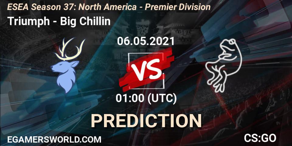 Triumph - Big Chillin: Maç tahminleri. 06.05.2021 at 01:00, Counter-Strike (CS2), ESEA Season 37: North America - Premier Division