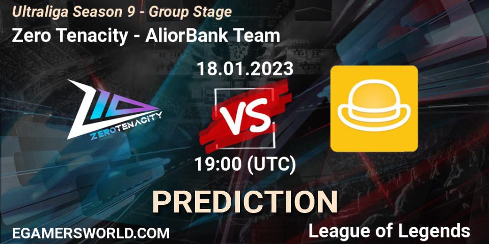 Zero Tenacity - AliorBank Team: Maç tahminleri. 18.01.2023 at 19:00, LoL, Ultraliga Season 9 - Group Stage