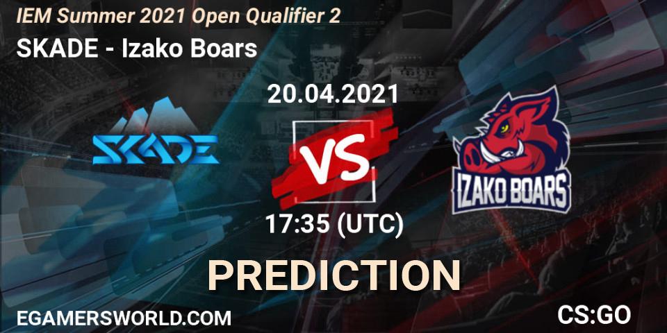 SKADE - Izako Boars: Maç tahminleri. 20.04.2021 at 17:35, Counter-Strike (CS2), IEM Summer 2021 Open Qualifier 2