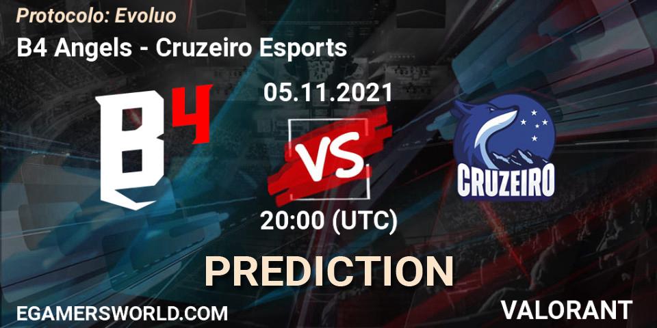 B4 Angels - Cruzeiro Esports: Maç tahminleri. 05.11.2021 at 20:00, VALORANT, Protocolo: Evolução
