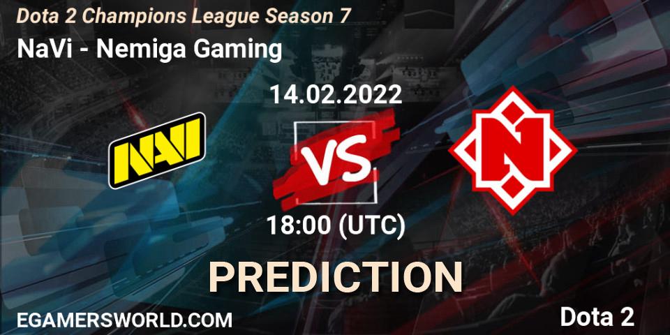 NaVi - Nemiga Gaming: Maç tahminleri. 14.02.2022 at 18:01, Dota 2, Dota 2 Champions League 2022 Season 7