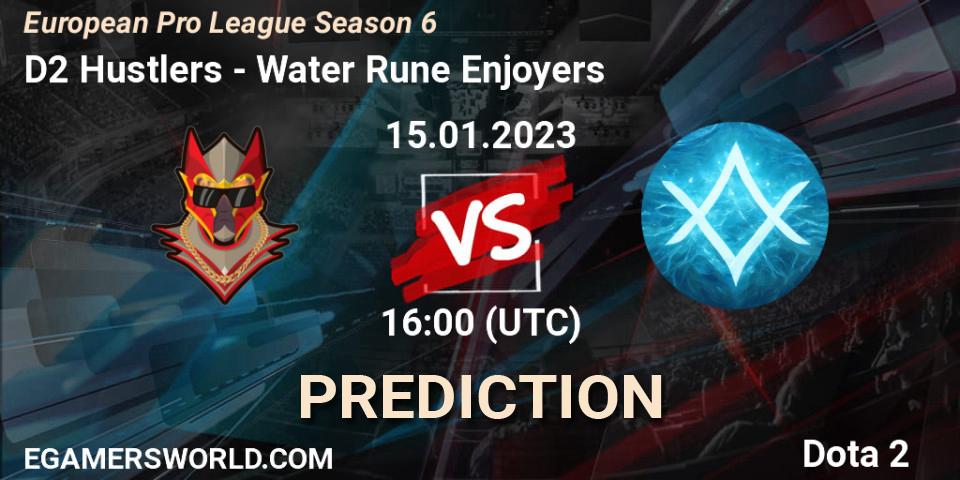 D2 Hustlers - Water Rune Enjoyers: Maç tahminleri. 15.01.23, Dota 2, European Pro League Season 6