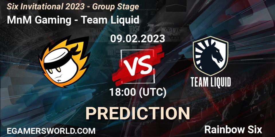 MnM Gaming - Team Liquid: Maç tahminleri. 09.02.23, Rainbow Six, Six Invitational 2023 - Group Stage