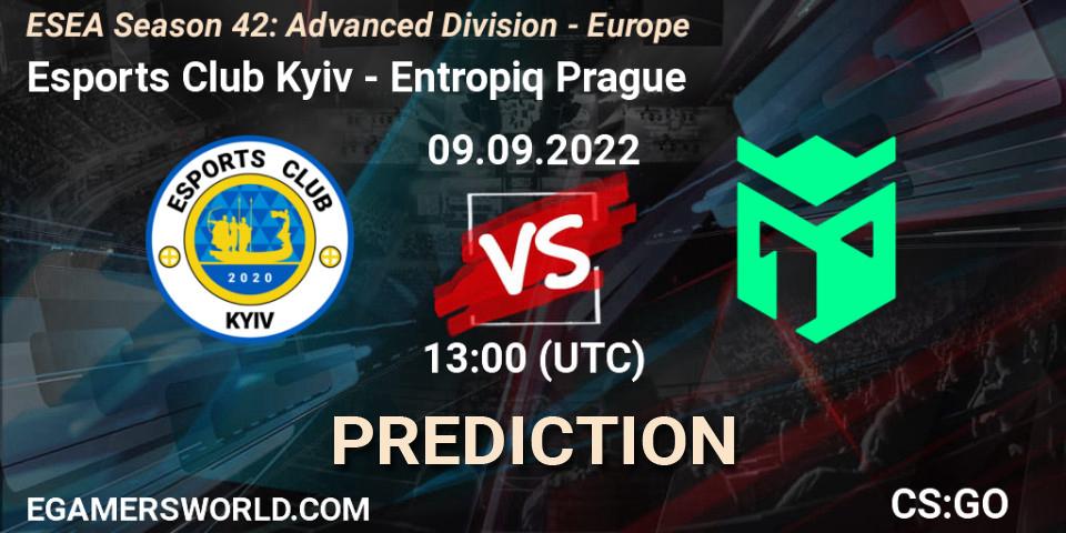 Esports Club Kyiv - Entropiq Prague: Maç tahminleri. 09.09.2022 at 13:00, Counter-Strike (CS2), ESEA Season 42: Advanced Division - Europe