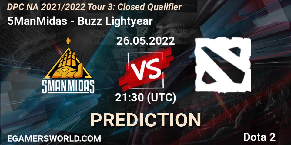 5ManMidas - Buzz Lightyear: Maç tahminleri. 26.05.2022 at 21:34, Dota 2, DPC NA 2021/2022 Tour 3: Closed Qualifier