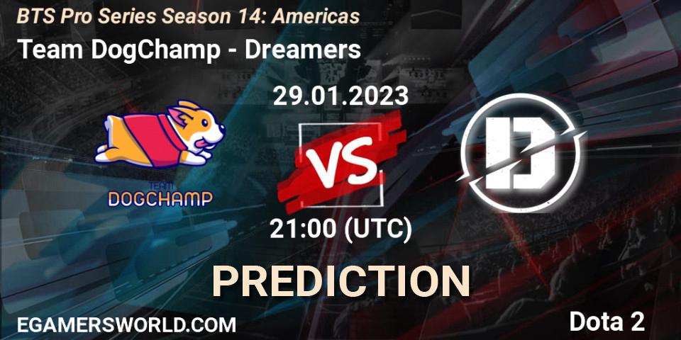 Team DogChamp - Dreamers: Maç tahminleri. 30.01.23, Dota 2, BTS Pro Series Season 14: Americas