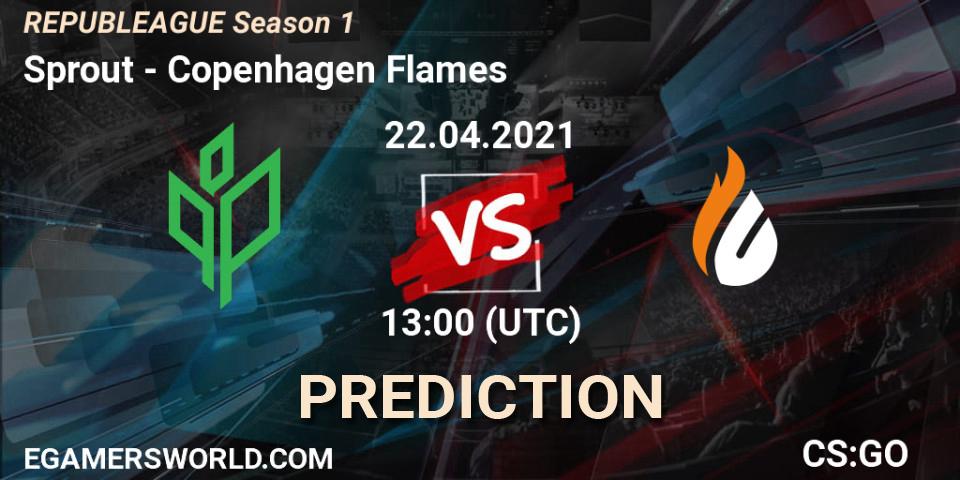 Sprout - Copenhagen Flames: Maç tahminleri. 22.04.21, CS2 (CS:GO), REPUBLEAGUE Season 1