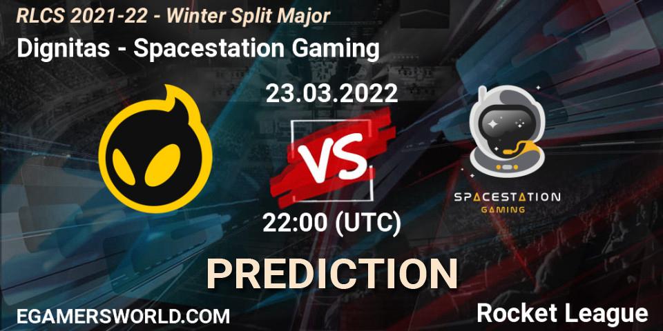 Dignitas - Spacestation Gaming: Maç tahminleri. 23.03.2022 at 22:00, Rocket League, RLCS 2021-22 - Winter Split Major