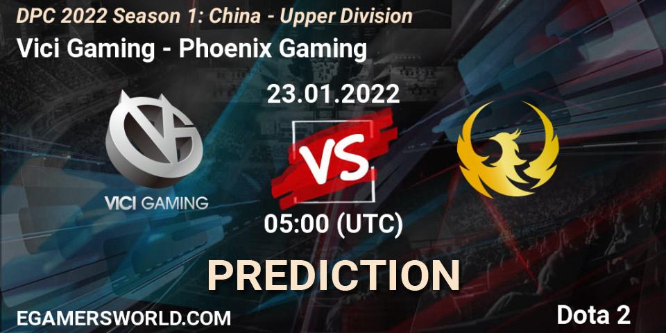 Vici Gaming - Phoenix Gaming: Maç tahminleri. 23.01.2022 at 04:54, Dota 2, DPC 2022 Season 1: China - Upper Division
