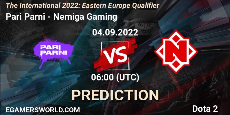 Pari Parni - Nemiga Gaming: Maç tahminleri. 04.09.22, Dota 2, The International 2022: Eastern Europe Qualifier