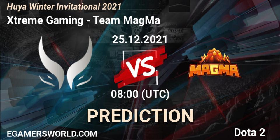 Xtreme Gaming - Team MagMa: Maç tahminleri. 25.12.2021 at 08:20, Dota 2, Huya Winter Invitational 2021