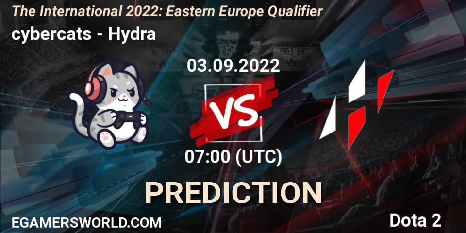 cybercats - Hydra: Maç tahminleri. 03.09.22, Dota 2, The International 2022: Eastern Europe Qualifier