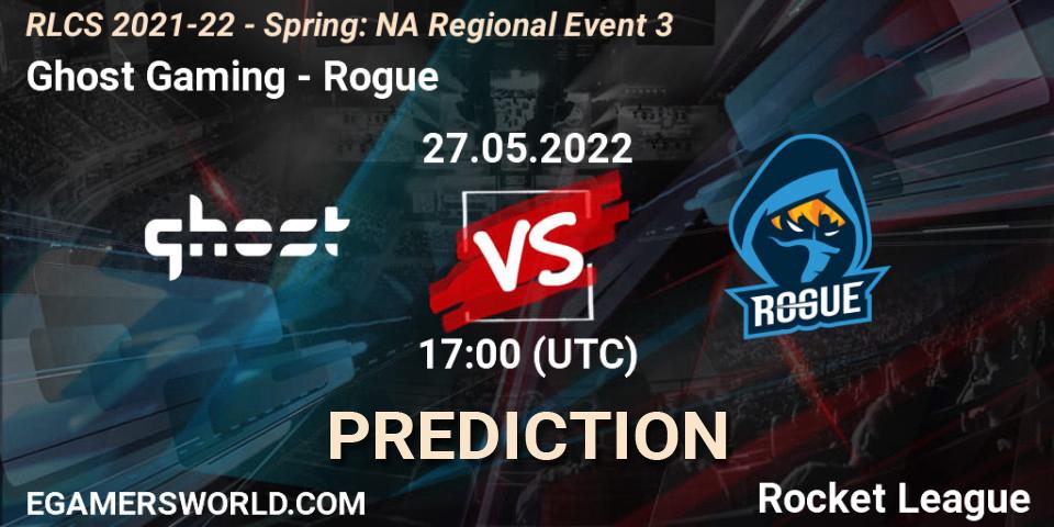 Ghost Gaming - Rogue: Maç tahminleri. 27.05.22, Rocket League, RLCS 2021-22 - Spring: NA Regional Event 3